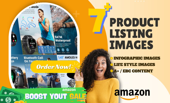 Bestseller - design stunting amazon, shopify listing images and infographics