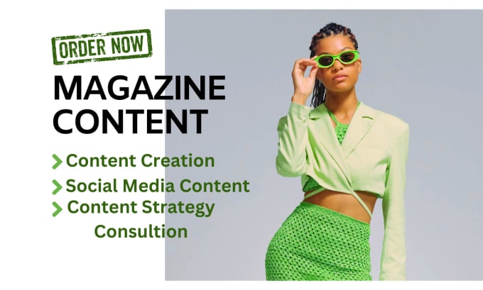 Gig Preview - Write unique powerful content for your magazine