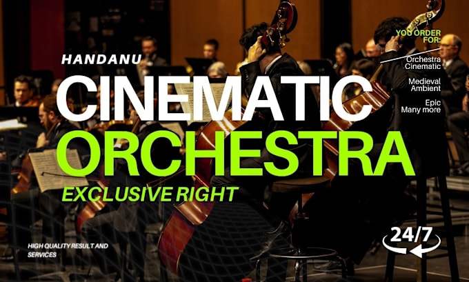 Gig Preview - Produce orchestra, orchestral, cinematic with high quality