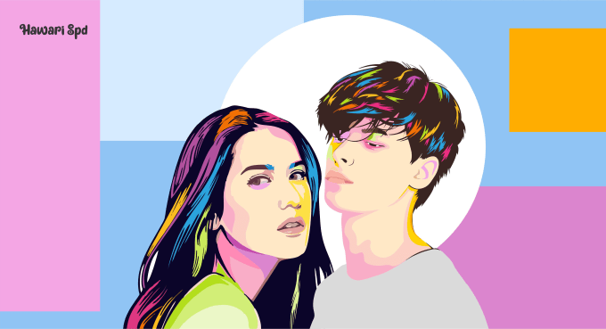 Bestseller - make photos into wpap pop art couples