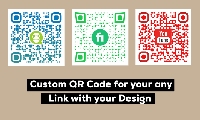 Gig Preview - Create custom qr code to your website, social media or any link