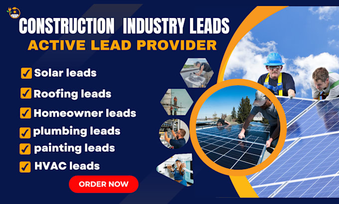 Gig Preview - Provide active solar leads roofing leads homeowner leads