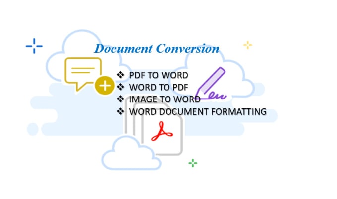 Gig Preview - Convert word to PDF or PDF to word