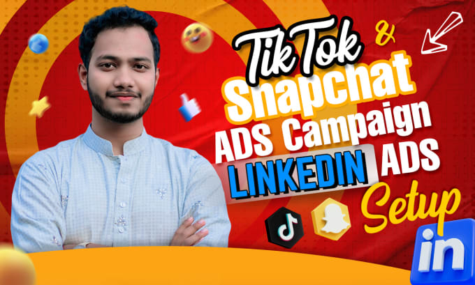 Gig Preview - Create tiktok or snapchat video ads campaign and linkedin ads setup