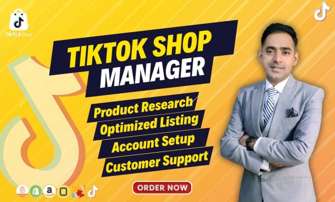 Gig Preview - Setup tiktok shop and be your shop or affiliate manager