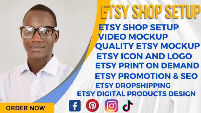 Gig Preview - Do etsy shop setup etsy drop shipping  print on demand with etsy seo listings