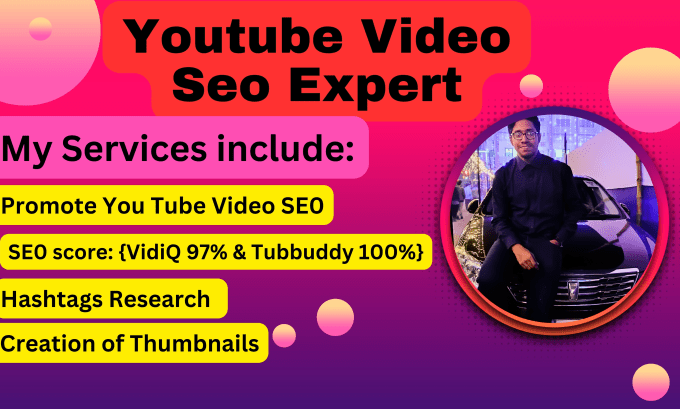 Gig Preview - Do all of the organic video SEO work