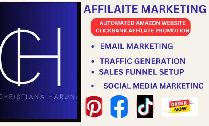 Gig Preview - Do automated clickbank affiliate marketing amazon affiliate marketing sales