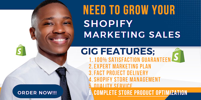 Gig Preview - Boost shopify sales, sales funnel, shopify marketing, or shopify store promotion