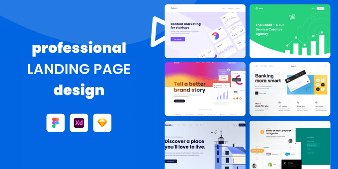 Gig Preview - Design professional landing page in figma for your business