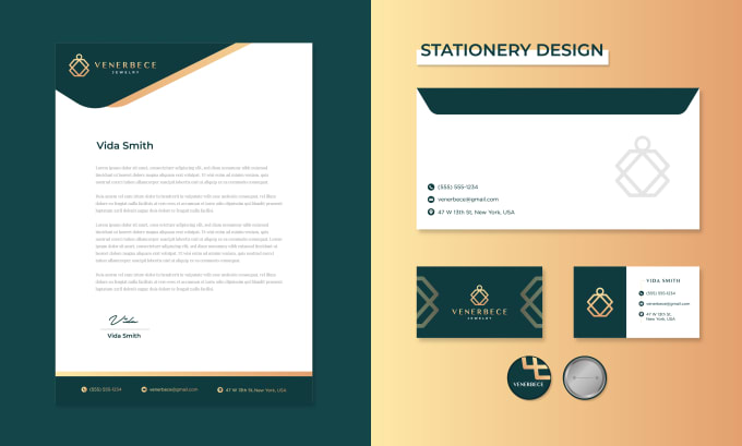 Gig Preview - Do business cards, stationery and letterhead for your brand