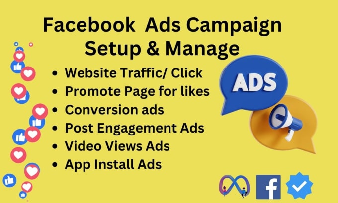 Gig Preview - Facebook ads campaign, instagram ads campaign, ads setup and manage, meta ads