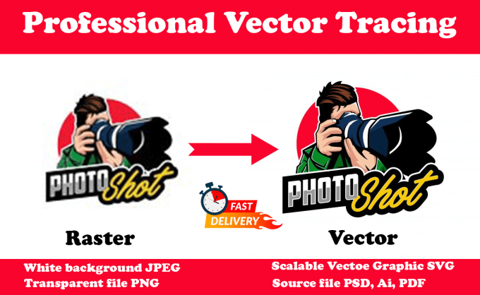 Gig Preview - Do professional vector tracing