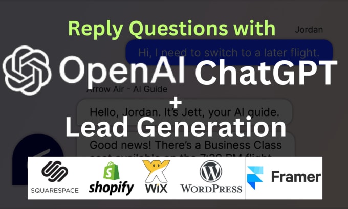 Gig Preview - Build an ai chatbot for your website or business