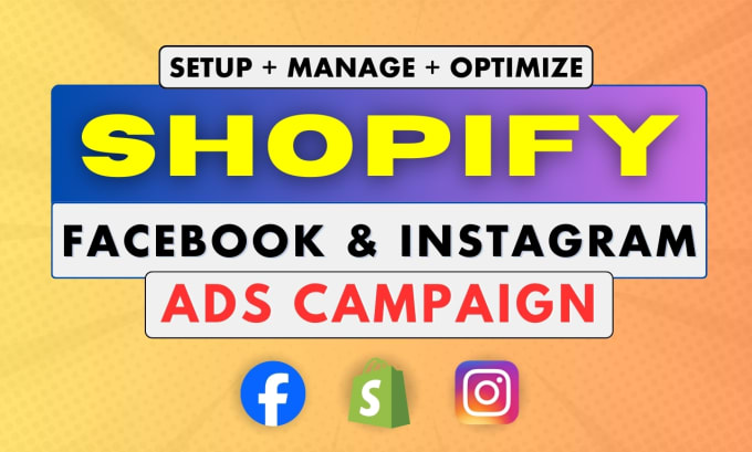 Gig Preview - Setup shopify facebook ads campaign for your targeted nich