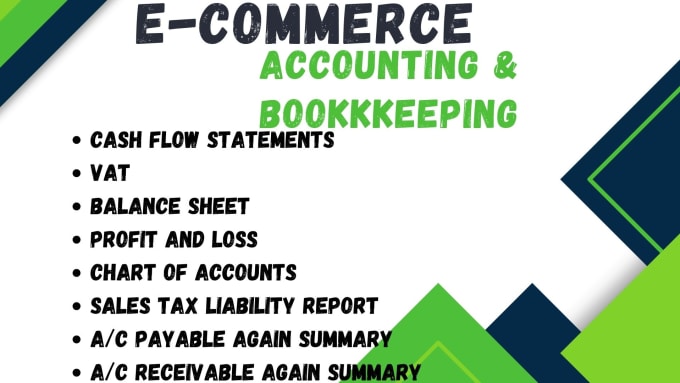 Gig Preview - Be your ecommerce bookkeeper accountant