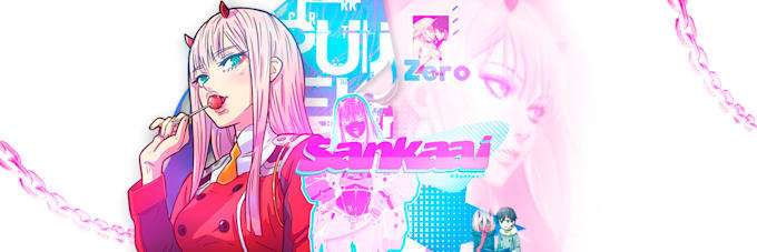 Gig Preview - Make an anime style banner and header for yourself