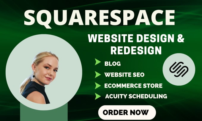 Gig Preview - Develop squarespace website design squarespace seo and squarespace redesign