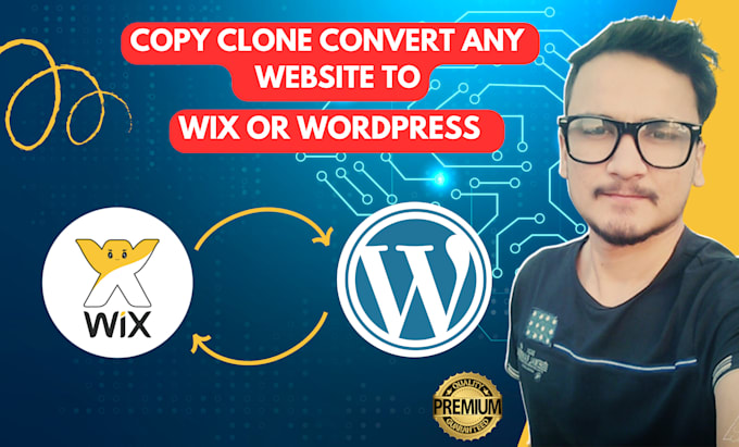 Gig Preview - Convert, clone or transfer any website to wordpress or wix, wix to wordpress