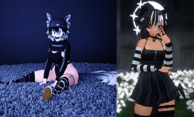 Gig Preview - Make 3d vrchat avatar, furry avatar, ffix, avatar animation, fursona, vseeface