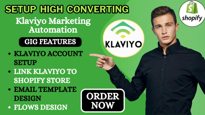 Gig Preview - Setup klaviyo shopify marketing email marketing automation klaviyo flows design