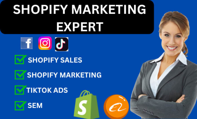 Bestseller - do complete shopify marketing, boost shopify sales ecommerce store promotion