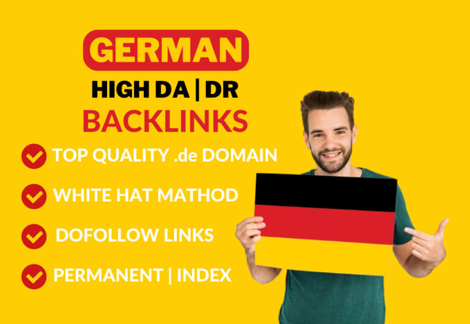 Gig Preview - Do german SEO linkbuilding germany dofollow high da de backlinks