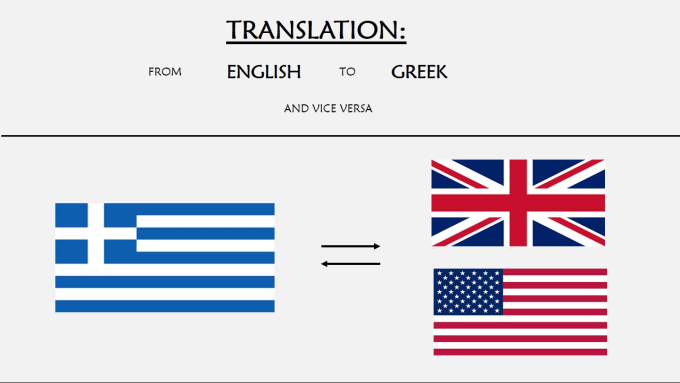 Gig Preview - Translate any text between greek and english