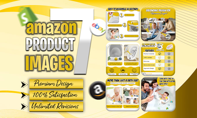 Gig Preview - Design ebc amazon a plus enhanced brand content listing pictures