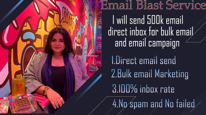 Gig Preview - Send bulk emails, email blast and email campaign