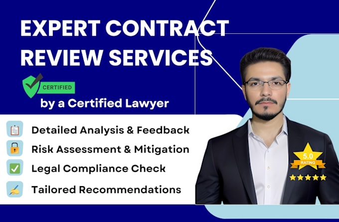 Gig Preview - Expertly review contracts and agreements