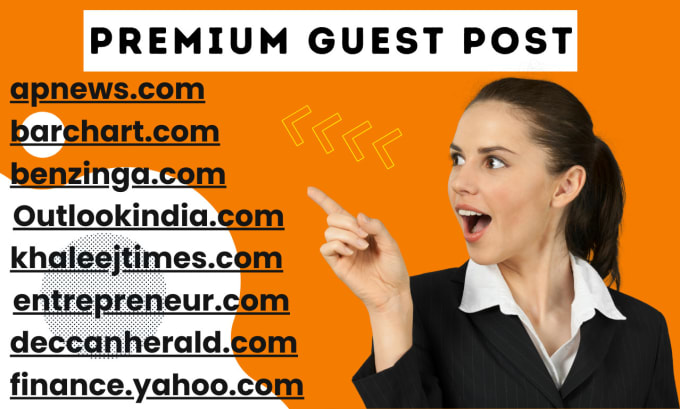 Gig Preview - Do premium guest post with high authority backlinks