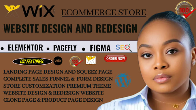 Gig Preview - Design redesign migrate modern wix website landing page online store blog design