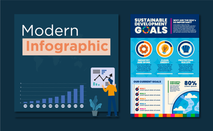 Gig Preview - Make exclusive infographic elements