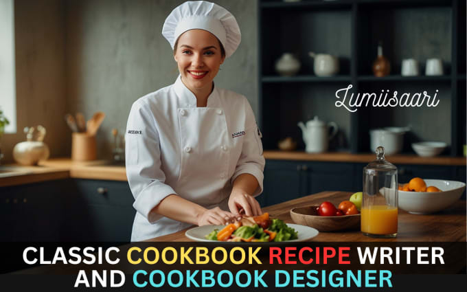 Gig Preview - Be your cookbook writer, write cookbook recipe, food recipe and recipe book