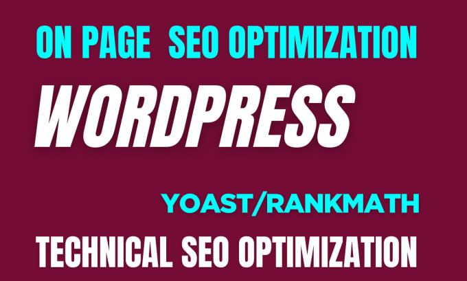 Gig Preview - Do on page optimisation SEO services for wordpress, shopify, wix