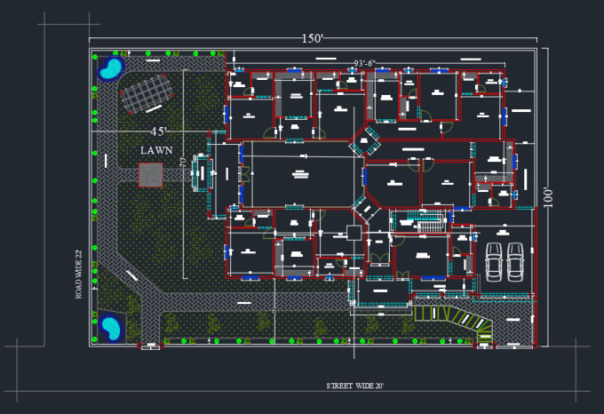 Gig Preview - Make architectural drawings and 2d plan in autocad