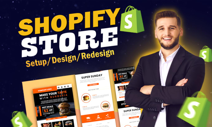 Gig Preview - Design shopify landing page with pagefly, gempages, shogun zipify, replo