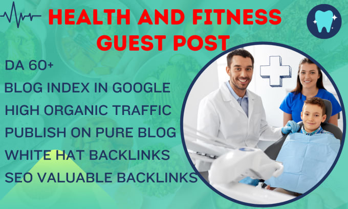 Gig Preview - Do health and fitness guest post with authority backlinks