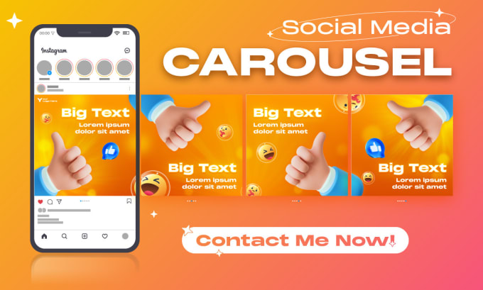 Bestseller - design carousel post for your instagram