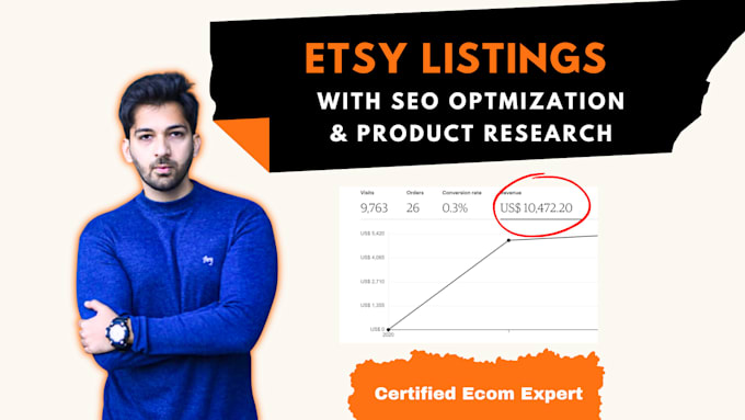 Gig Preview - Our agency will setup your etsy store and improve its rankings with etsy SEO