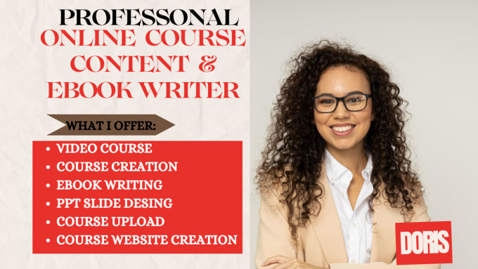 Gig Preview - Ghostwrite ebook, online course content, course creation on kajabi, ebook writer