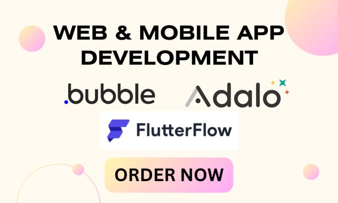 Bestseller - do modern bubble app flutterflow adalo mvp saas web app no code app