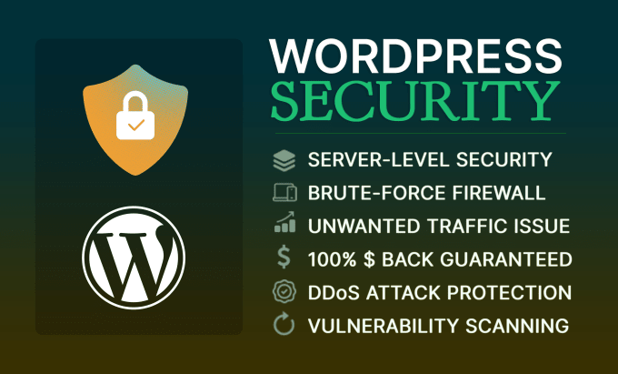 Gig Preview - Secure your wordpress site against ddos attacks more