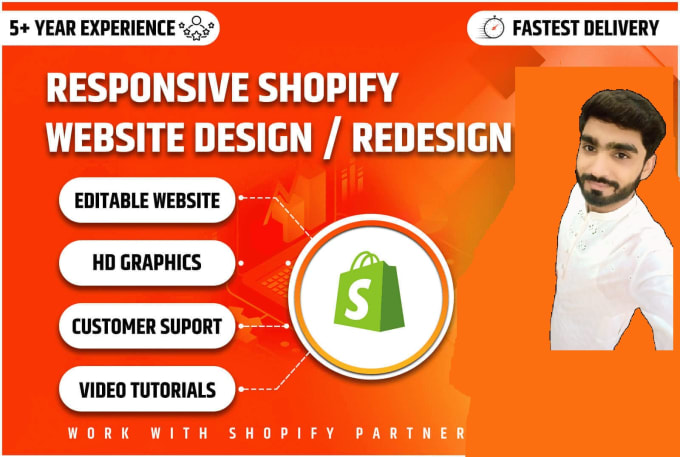 Gig Preview - Create eye catching shopify website design for shopify store