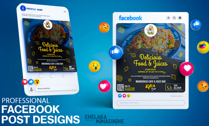 Gig Preview - Design creative instagram facebook post design