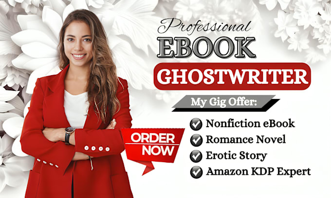 Gig Preview - Write 30k nonfiction ebook writer,erotic romance stories,amazon kdp ghostwriter