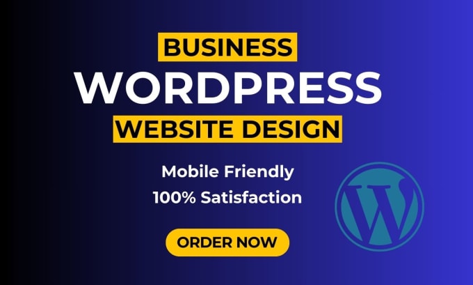 Gig Preview - Create wordpress business website design and website development