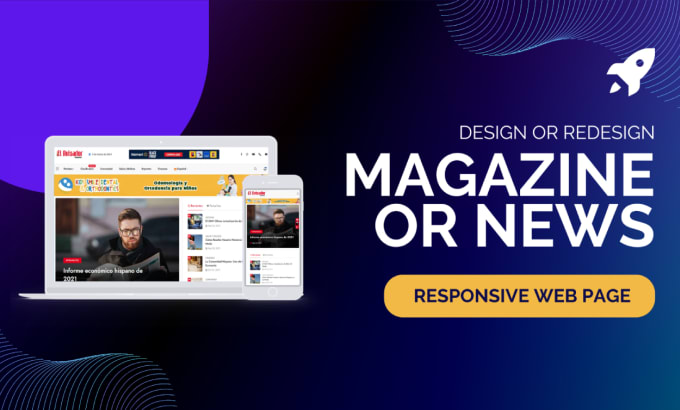 Gig Preview - Create a news site magazine or blog web page