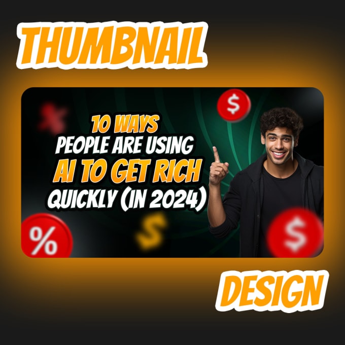 Gig Preview - Design a catchy youtube thumbnail